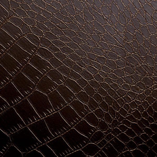 Textured conformable self-adhesive covering Dark Crocodile Skin for walls and furniture dark natural leather effect code X6