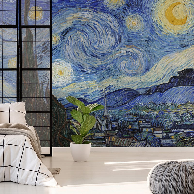 Sleeping under the stars: The Starry Night wallpaper - Ambientha