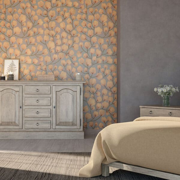 shabby chic floral wallpaper