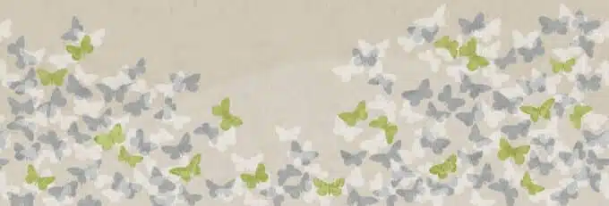 carta da parati farfalle grigie